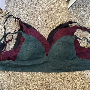 Lace Bralette Trio